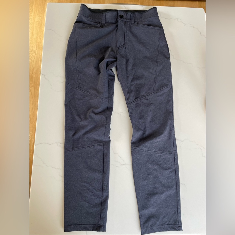 Dark Gray Nylon / with spandex material hybrid Pants